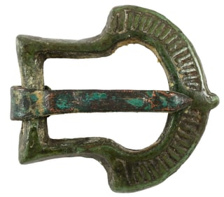 FINE ROMAN LEGIONARIES SWORD BELT BUCKLE, 3rd-4th CENTURY AD