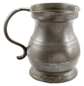 CHARMING EDWARDIAN PEWTER MUG FROM THE MOVIES