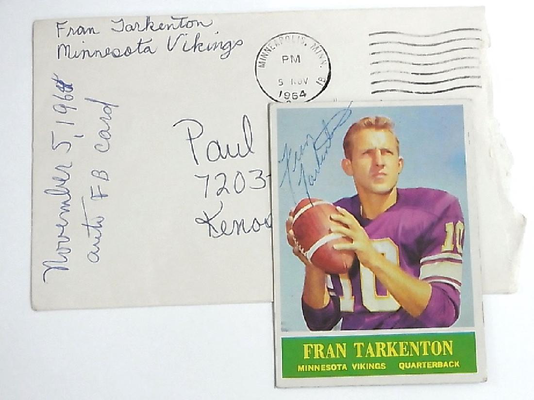 Fran Tarkenton Minnesota Vikings Quarterback Signed (1 of 7)