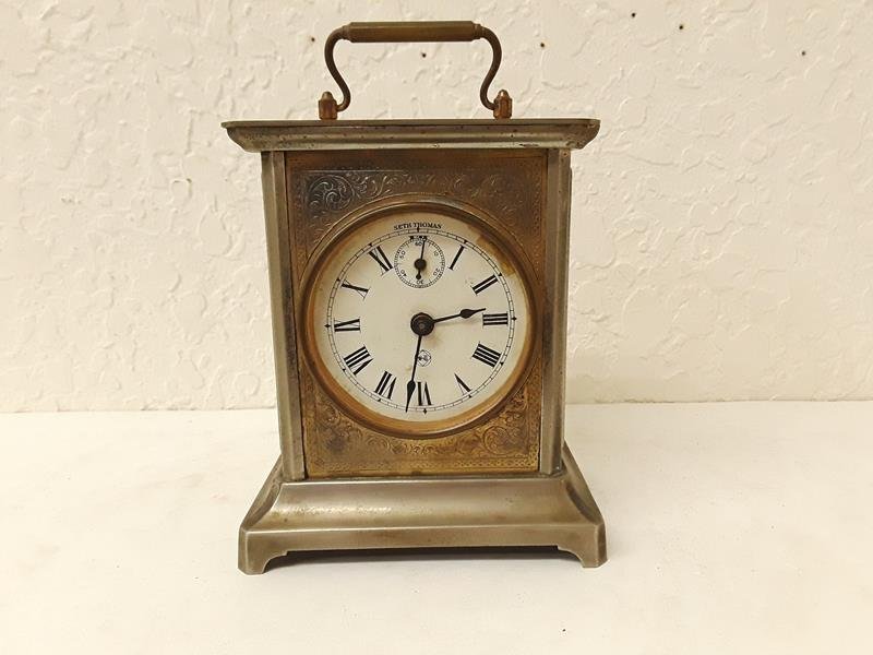 Carriage Clock Seth Thomas USA Excellent Case (1 of 9)