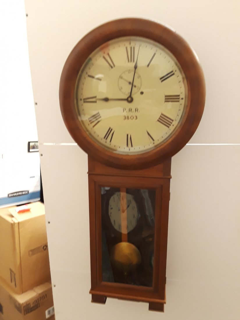 images Pennsylvania Railroad Clock pennsylvania railroad wall clock 3803 seth thomas runs
