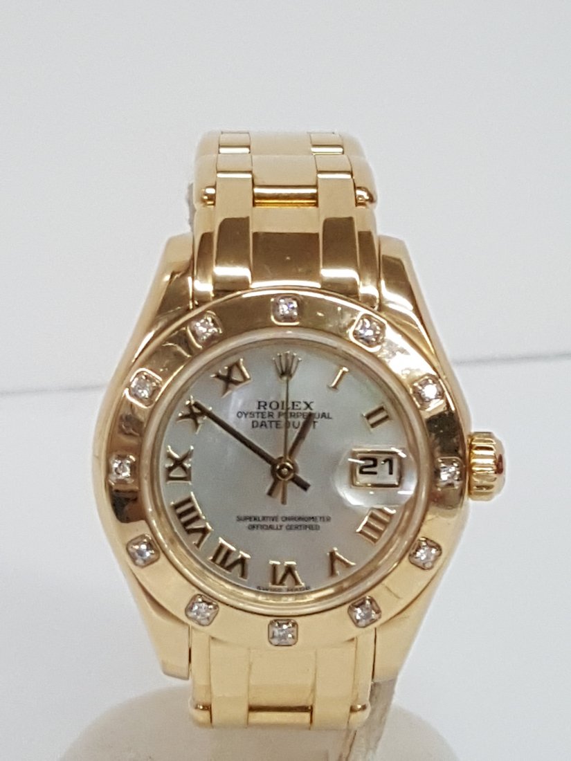 Rolex Pearl master 18k Gold MOP Dial 80138 Diamond Beze (1 of 12)