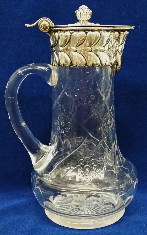 Tiffany & Co Sterling Silver Crystal Glass Ewer Pitcher (1 of 7)