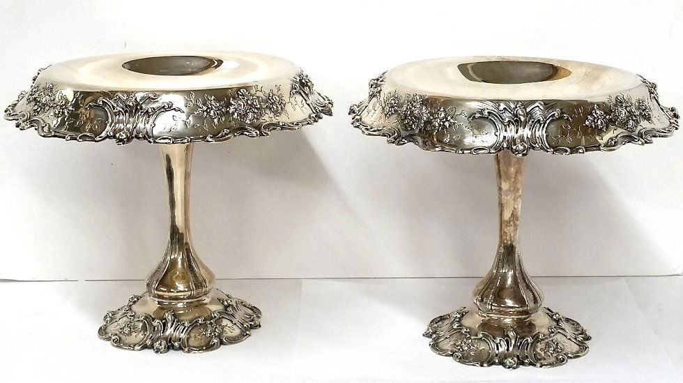 Antique Art Nouveau Shiebler Sterling Silver Compotes (1 of 9)