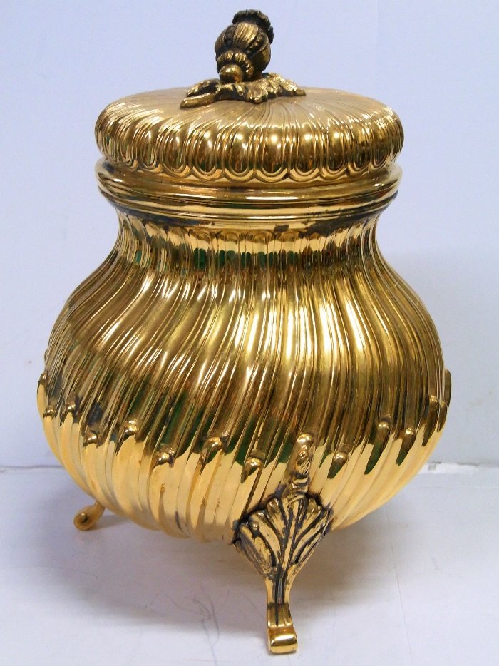 Tiffany Co Antique Gilt Sterling Silver Footed Urn (1 of 11)