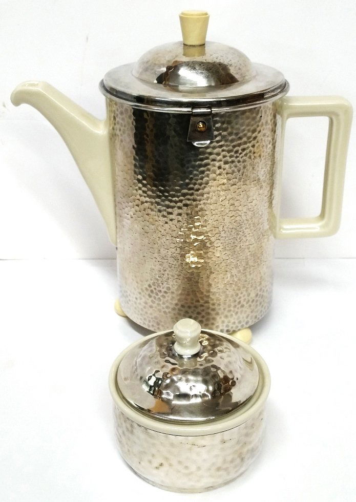WMF Vintage Art Deco Silverplate Coffee Pot Sugar Bowl (1 of 11)