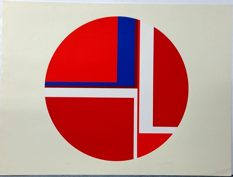 Ilya Bolotowsky Geometric Abstract Lithograph ed125 (1 of 8)