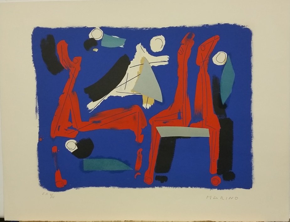 Abstract Artists Proof Marino Marini Color Lithograph (1 of 5)
