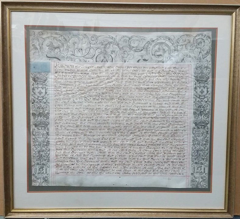 17th c British Land Title England King Charles II (1 of 10)