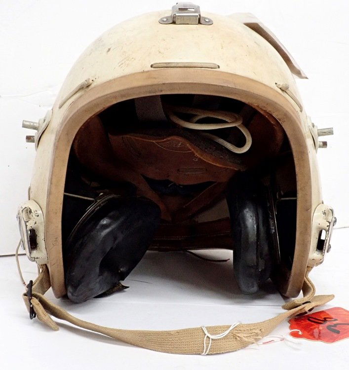 1957 US Air Force Pilots Helmet P-4A Size Extra Large M (1 of 10)