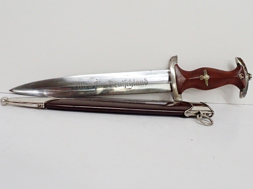 WWII 1930s German Transitional SA Dagger w Scabbard M7/ (1 of 9)
