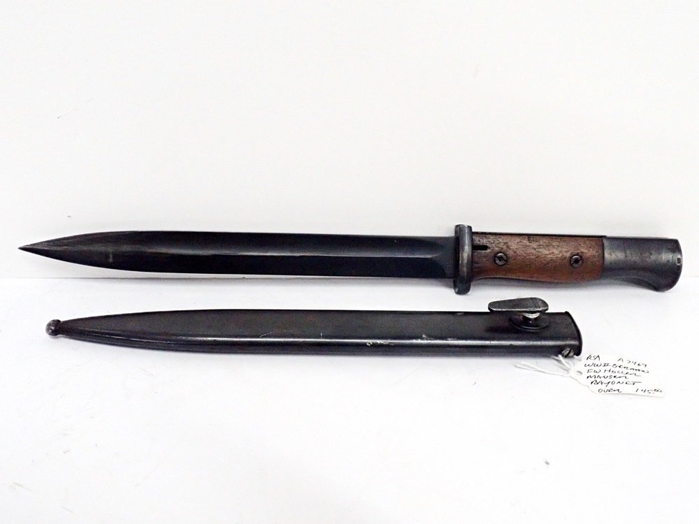 WWII German FW Holler 1836f Mauser Bayonet w Scabbard S (1 of 11)