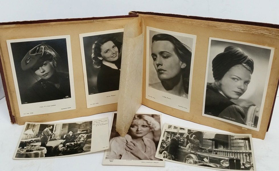 Vintage 1930s German Actress Actor Photo Postcard Abum (1 of 8)
