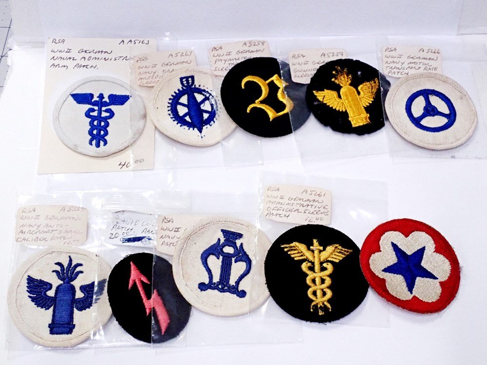 LOT of Ten WWII German Service Patches (1 of 11)