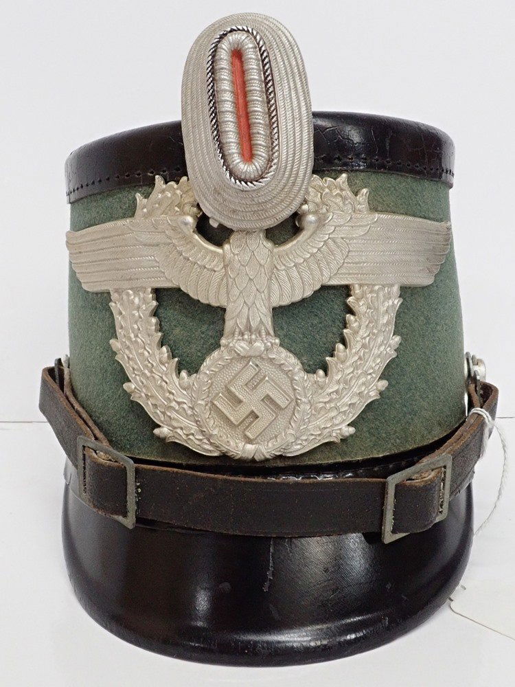 WWII German Urban Officers Police Shako (1 of 7)
