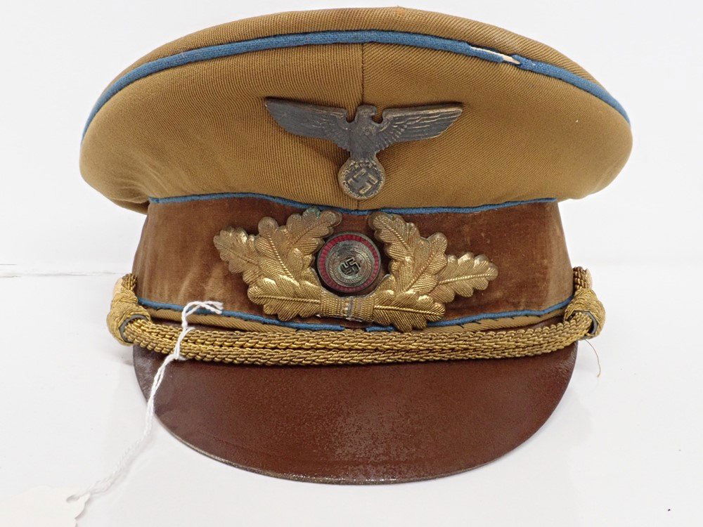 WWII German Otsgruppe Political Leader Crusher Cap Viso (1 of 7)