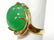 20ct Apple Green Jadeite14k Gold Fine Diamond MCM Ring - 2
