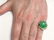 20ct Apple Green Jadeite14k Gold Fine Diamond MCM Ring - 9