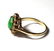 14k Yellow Gold Genuine Diamond Jadeite Jade Halo Midce - 2