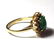14k Yellow Gold Genuine Diamond Jadeite Jade Halo Midce - 3