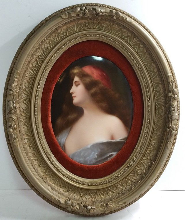 Una Gitana after Angelo Asti Hand Painted Porcelain (1 of 6)