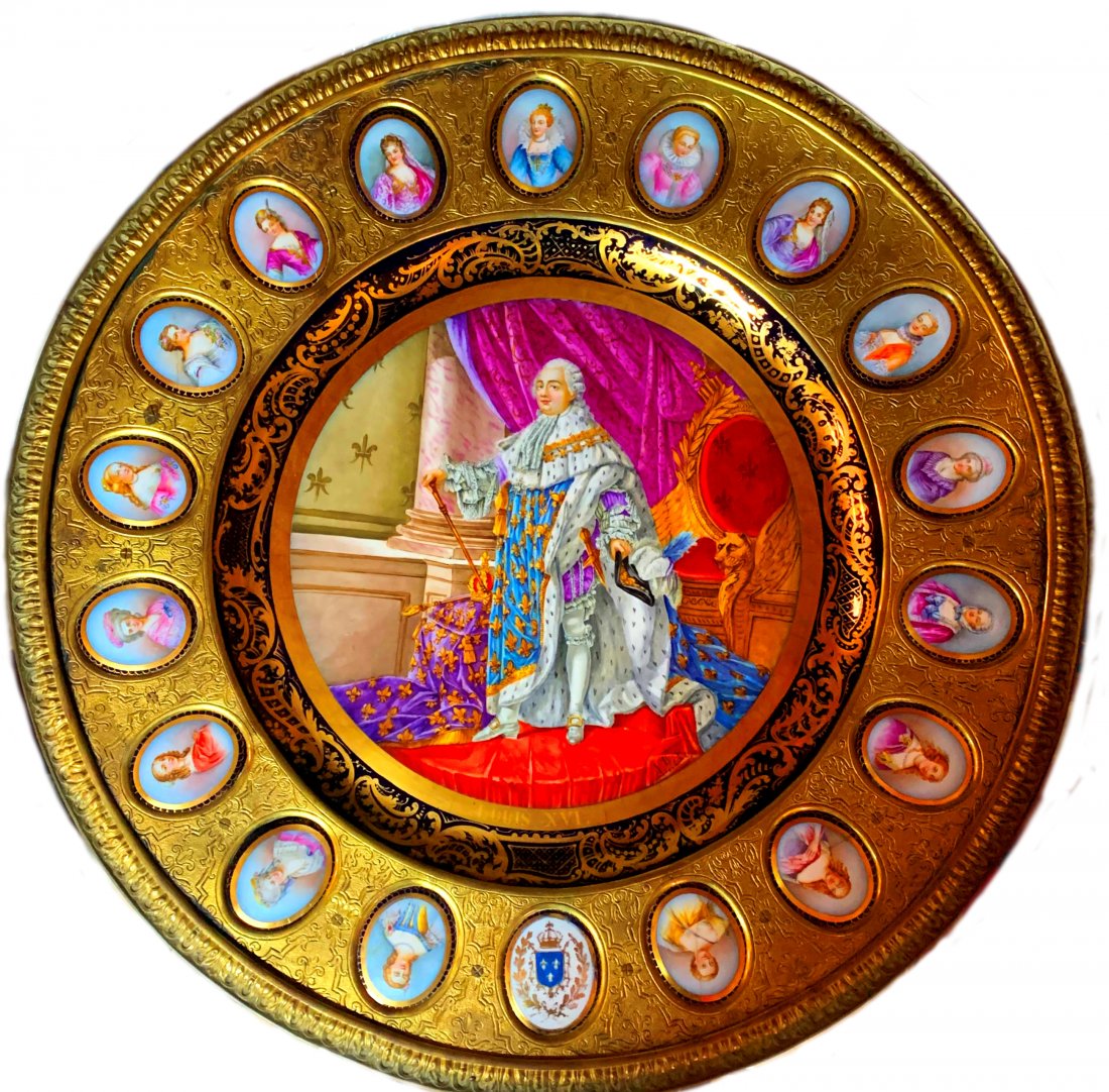 French Gueridon Sevres Table Louis XVI Porcelain Plaque (1 of 9)