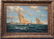 Lg Bob Sanders Yacht Race Sailboat Seascape Painting
