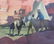 Robert Amick Native American Large Watercolor Painting - 3