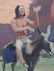 Robert Amick Native American Large Watercolor Painting - 4