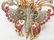 18k Gold Platinum 2.50ctw Diamond Ruby Butterfly Brooch - 2