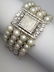 Vintage Retro Deco Omega Watch Set In Platinum Case wit - 3
