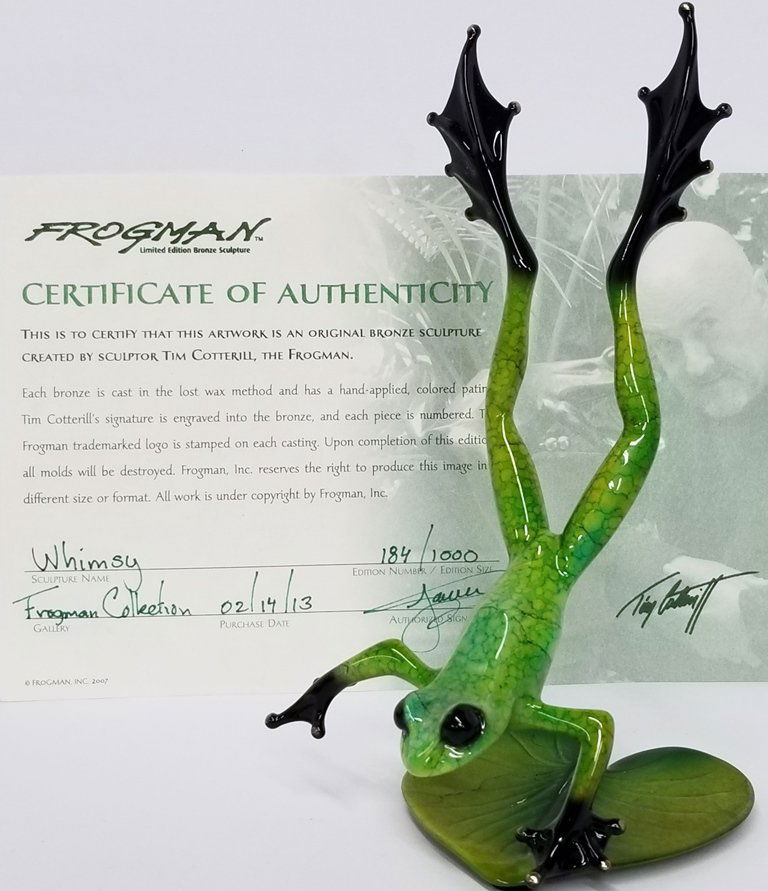 Tim Cotterill The Frogman Whimsy Huge Jumping Frog Bron (1 of 6)