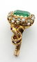 Antique Victorian 18k Gold 3.25ct Natural Emerald 1.35c - 5