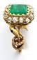 Antique Victorian 18k Gold 3.25ct Natural Emerald 1.35c - 6