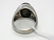 Vintage 14k White Gold Mens LG Black Star Sapphire Ring - 4