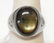 Vintage 14k White Gold Mens LG Black Star Sapphire Ring - 6