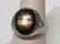 Vintage 14k White Gold Mens LG Black Star Sapphire Ring - 7