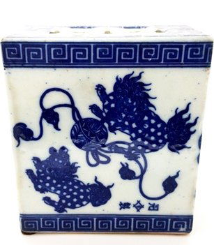 Lot of 2:  Antique Chinese Square Signed or Inscribed (1 of 14)