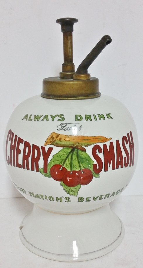 Fowlers Cherry Smash White Porcelain Store Dispenser (1 of 9)