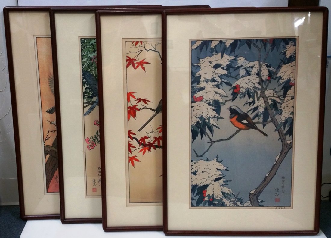 Toshi Yoshida Japanese Ukiyo-e Birds Of Four Seasons (1 of 19)