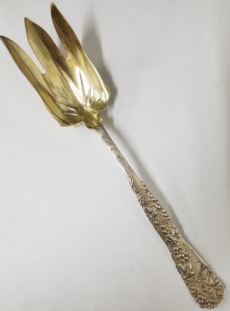1886 Tiffany & Co Sterling Silver Huge Gilt Bowl Grape (1 of 6)
