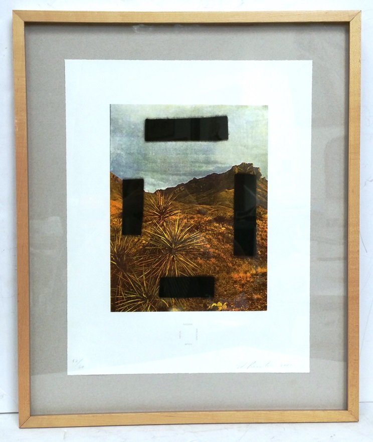 Ed Ruscha Noose Around Your Neck From Country Cityscape: Title: Ed Ruscha Noose Around Your Neck From Country Cityscapes ed60 Photogravure with Color Screenprint Described By: Nikki CNX 1109 Description: Ruscha's art elaborated language and popular culture 