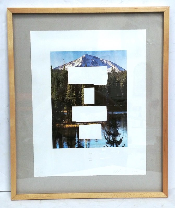 Your A Dead Man Ed Ruscha From Country Cityscapes ed60: Title: Your A Dead Man Ed Ruscha From Country Cityscapes ed60 Photogravure with Color Screenprint Described By: Nikki CNX 1109 Description: Ruscha's art elaborated language and popular culture and his