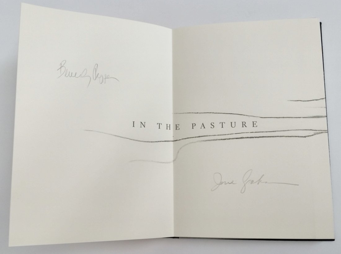 Beverly Pepper In The Pasture Etchings and Poetry Book: Described and Photographed by: Amanda CNX1109 No. 103Title: Beverly Pepper In The Pasture Etchings and Poetry BookDescription: Signed book by Beverly Pepper. Titled In The Pasture, the book features a