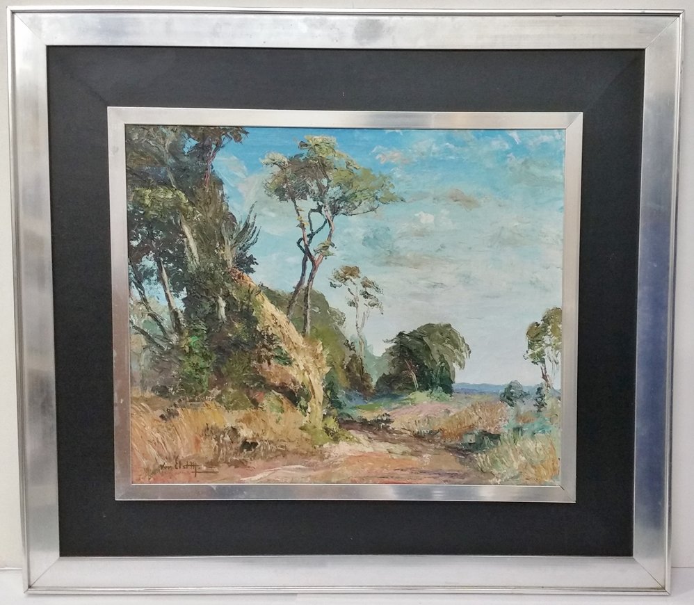 Fantastic Leningrad School Large Oil on Canvas Painting: Described and Photographed by: Amanda HFA DBJQ TIOK Title: Fantastic Leningrad School Large Oil on Canvas Painting Signed Description: Stunning oil painting on canvas. The painting shows a beautiful l