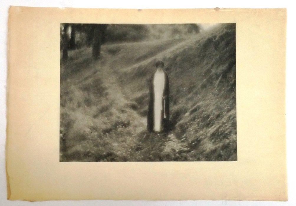 George Seeley Woman Black White Photogravure 1906: Described and Photographed by: Amanda CNX1109 No. 74Title: George Seeley Woman Black White Photogravure 1906Description: Black and white photogravure by George Seeley, Untitled from 1906. The photo sh