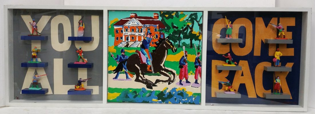 Red Grooms You All Come Back Collage Signed 1991 (1 of 11)