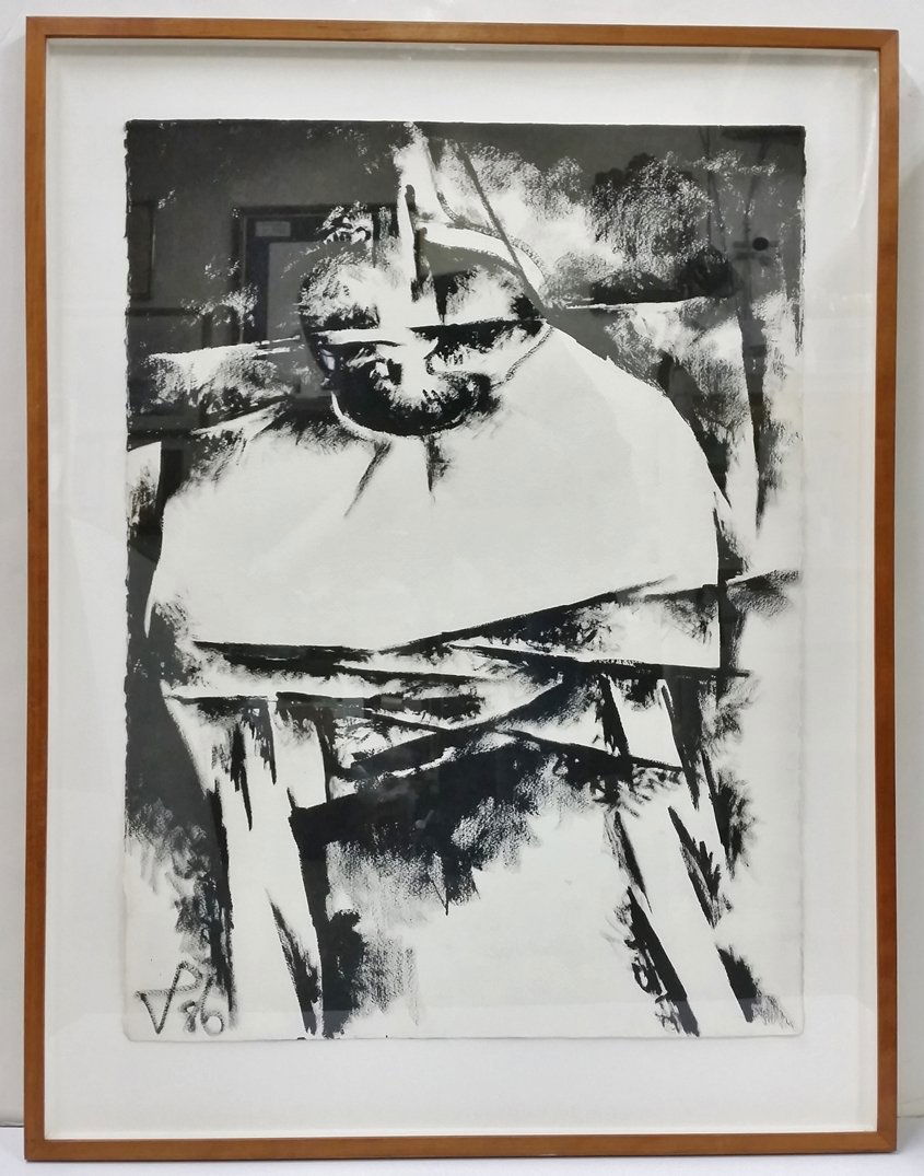 Large William Pachner Modernist Tempera Painting Table (1 of 5)