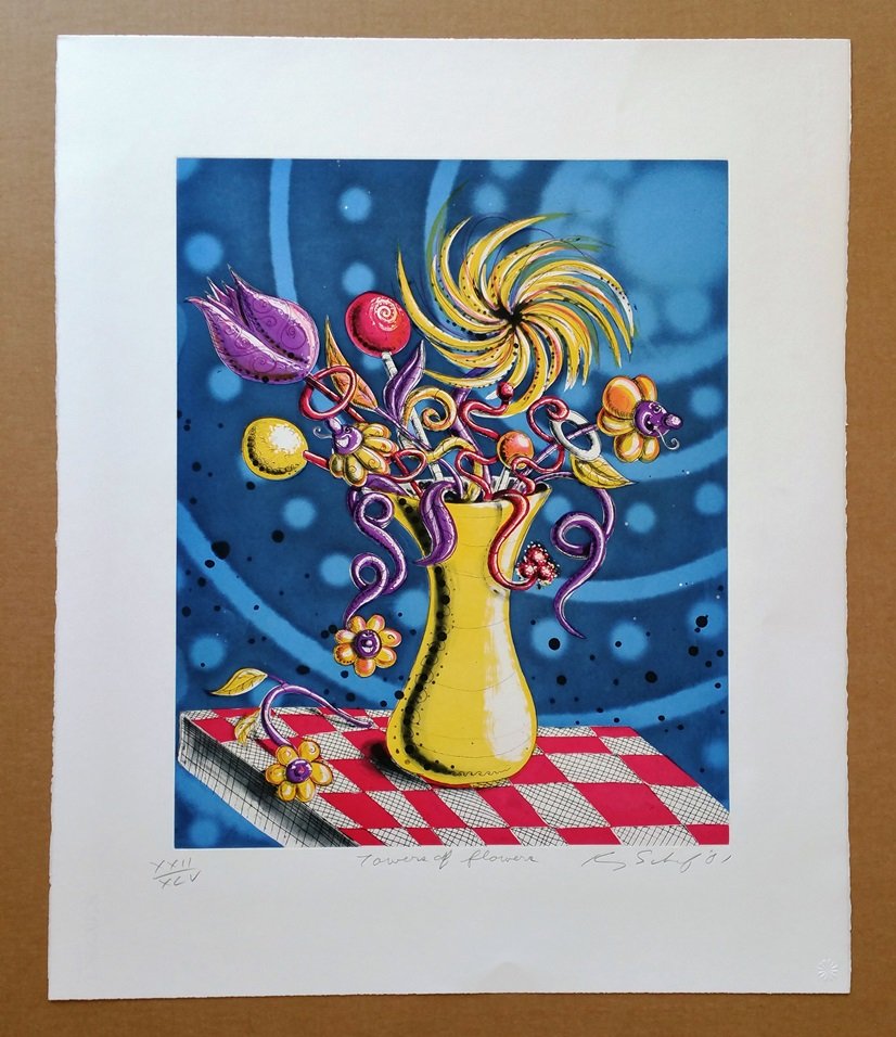 Kenny Scharf gs1288 Towers Of Flowers XLV (1 of 4)