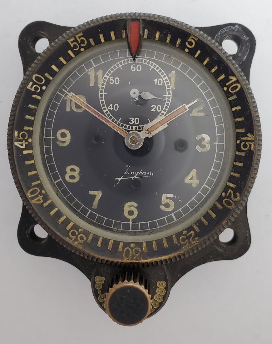 Junghans Airplane Dash Clock Rotating Bezel Runs: Title: Junghans Airplane Dash Clock Rotating Bezel Runs Strong Description: Up for auction is a very cool Junghans airplane dash clock with a rotating bezel. This clock is running strong, but may need